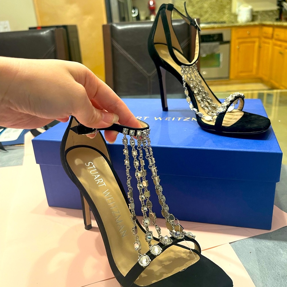 Stuart Weitzman metalic high heel